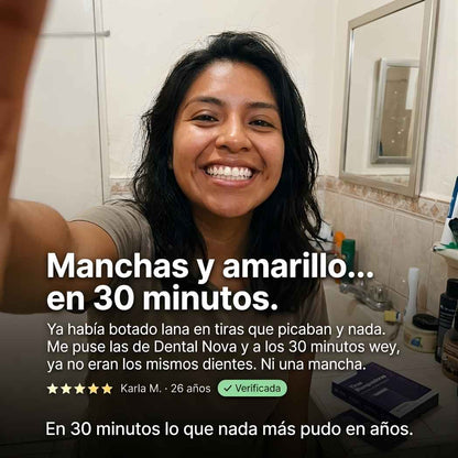 Tiras Blanqueadoras Estirables - Elimina Manchas y Tono Amarillo en 30 Minutos